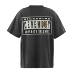 Black Denim Tears X Saint Mxxxxxx Saint Tears Short Sleeve T-Shirt