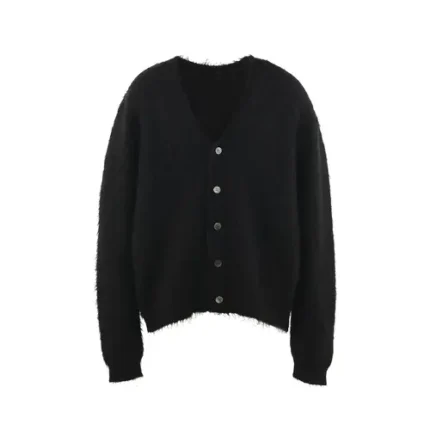 Black & Green SAINT Mxxxxxx Mohair Cardigan - New Items