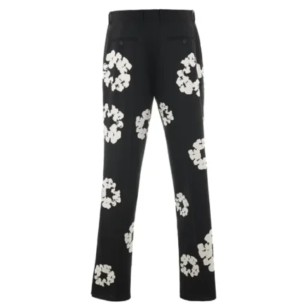 Black SAINT Mxxxxxx x DENIM TEARS Cotton Wreath Slacks
