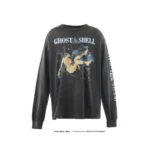 Black GHOST IN THE SHELL x SAINT Mxxxxxx Ilya Kuvshinov Long Sleeve T-shirt