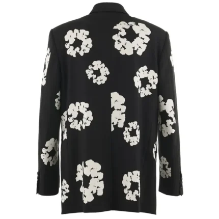Black SAINT Mxxxxxx x DENIM TEARS Cotton Wreath Tailored Jacket