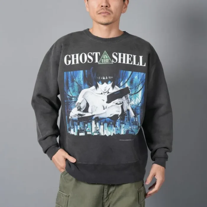 Black Saint Mxxxxxx Ghost in the Shell Crewneck Sweatshirt