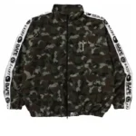 Olive BAPE x Saint Mxxxxxx Heart Camo Track Jacket