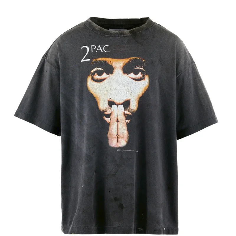 Black SAINT Mxxxxxx × 2PAC Short Sleeve T-shirt