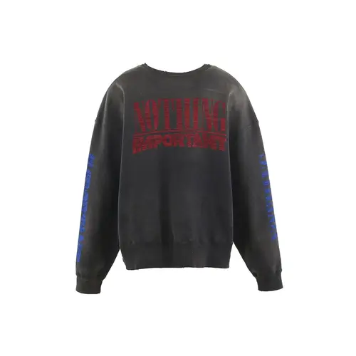 Black KOSUKE KAWAMURA x SAINT Mxxxxxx NOTHING IMPORTANT Sweatshirt