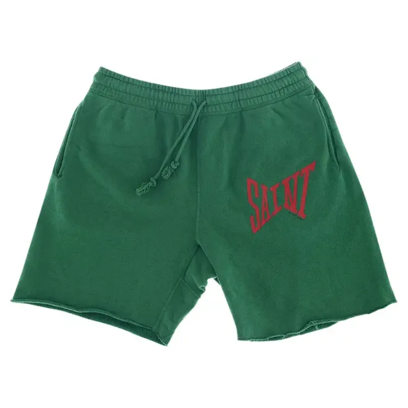 Green Saint Mxxxxxx Logo Shorts