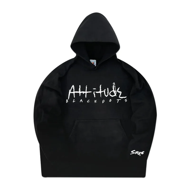 Black SAINT Mxxxxxx X Black Dots Attitude Hoodie Black SAINT Mxxxxxx X Black Dots Attitude Hoodie