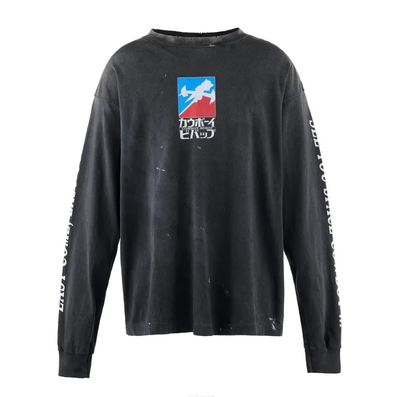 Black Saint Michael X Cowboy Bebop L/S Tee Black Saint Michael X Cowboy Bebop L/S Tee