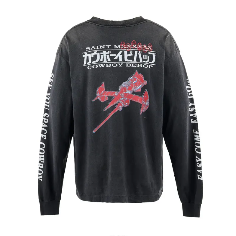 Black Saint Michael X Cowboy Bebop L/S Tee