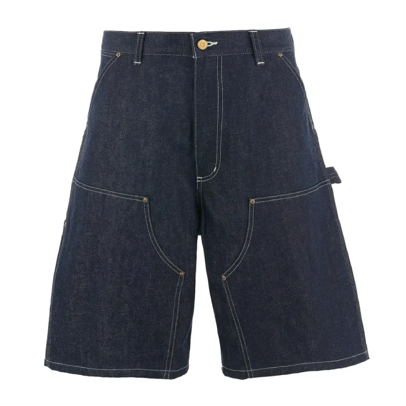 Rigid Blue Saint Mxxxxxx Denim Double Knee Short