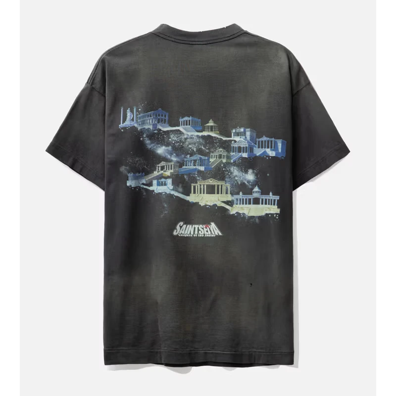 Black Saint Michael × Saint Seiya T-shirt