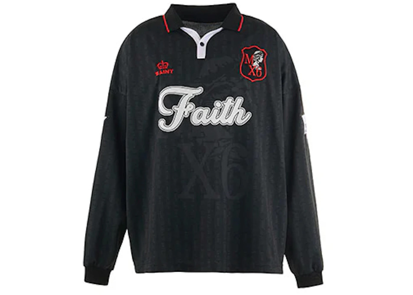 Black Saint Michael Faith Soccer Shirt Black Saint Michael Faith Soccer Shirt