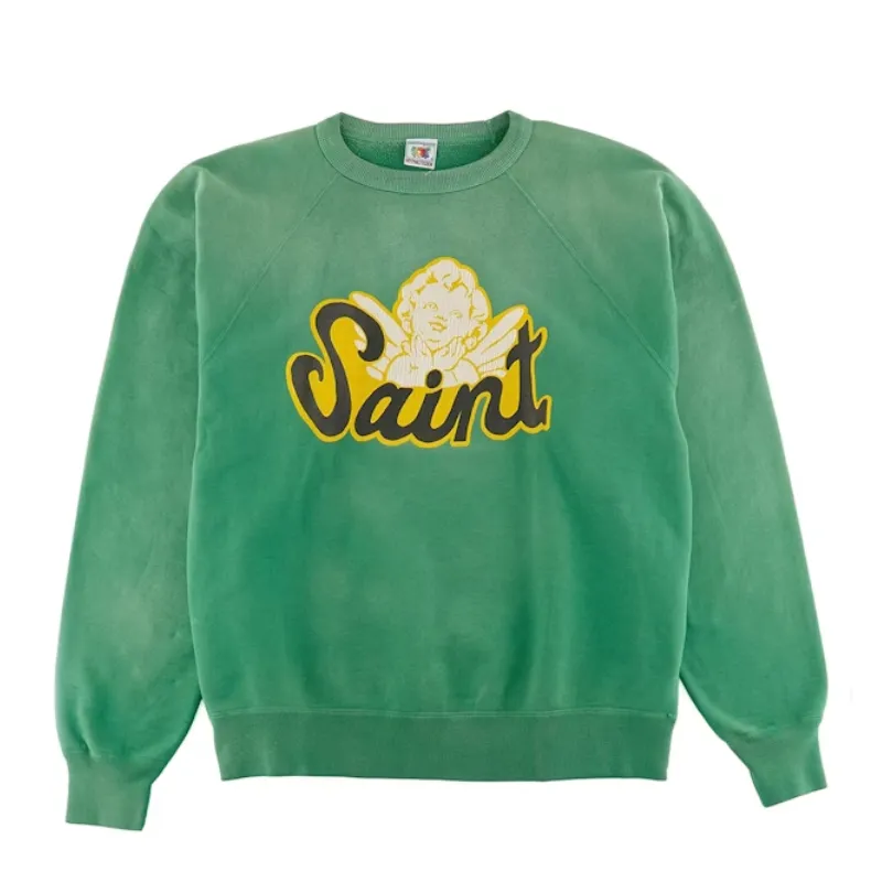 Vintage Green Saint Mxxxxxx Saint Angels Sweatshirt