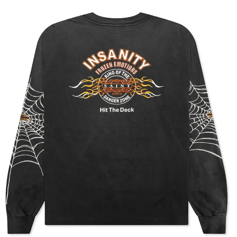 Black Saint Michael X Teflon Disco Mx6 Saint Disco Insanity LS Tee