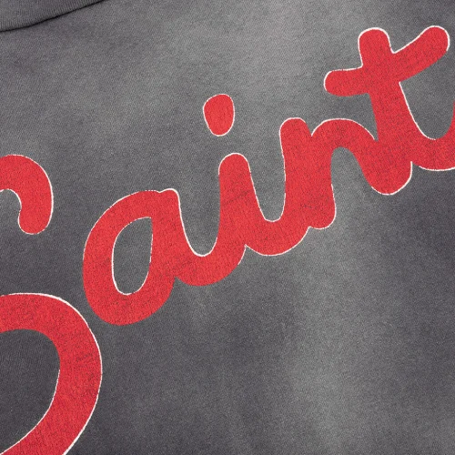 Black Saint Michael Foot Print L/S Tee