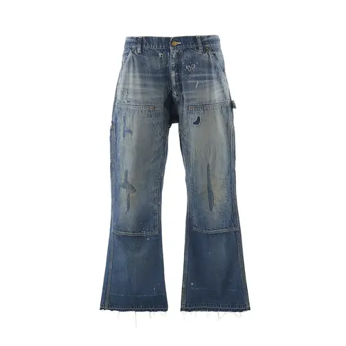 Blue SAINT Mxxxxxx Double Knee Denim Pants Blue SAINT Mxxxxxx Double Knee Denim Pants