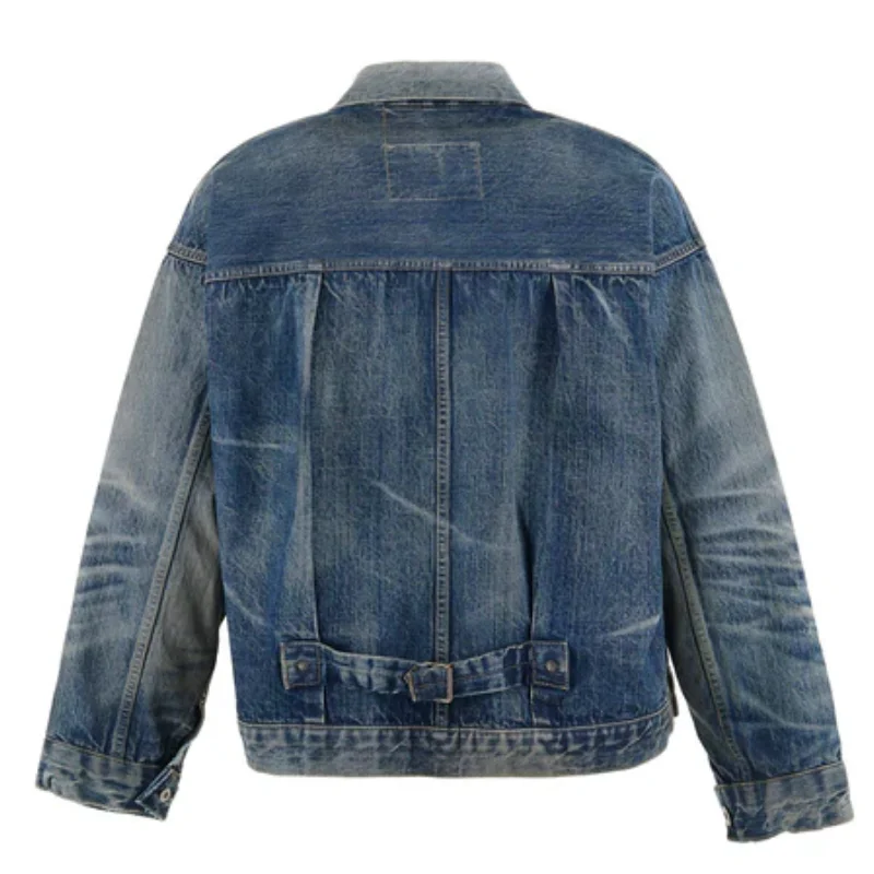 Blue SAINT Mxxxxxx × BerBerJin Damage Denim Button-Up Jacket