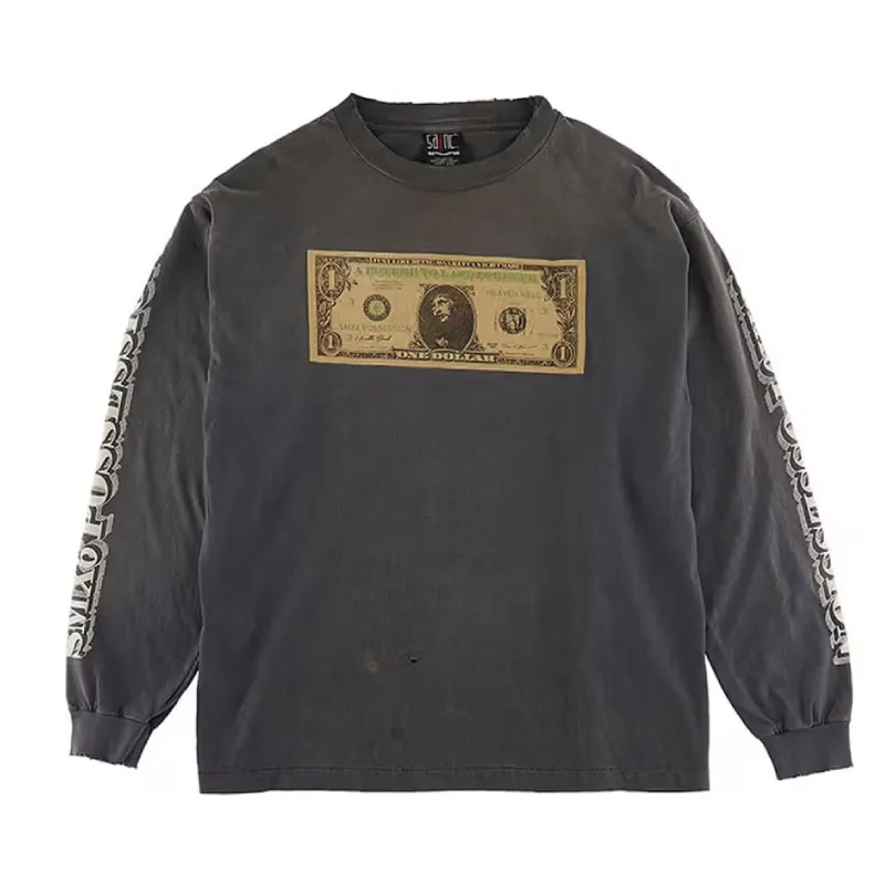 Black Saint Mxxxxxx Dollar Anxiety Long Sleeve Tee