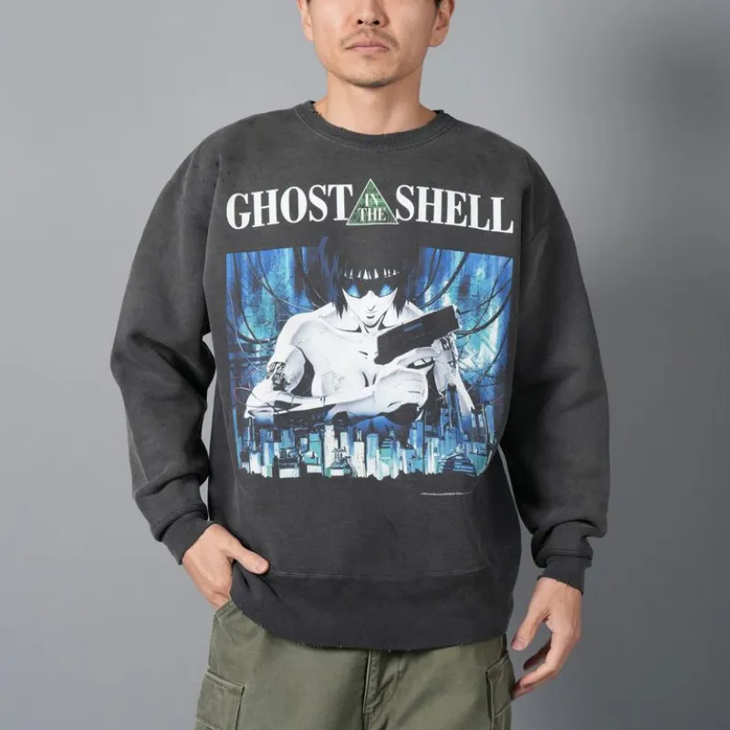 Black Saint Mxxxxxx Ghost in the Shell Crewneck Sweatshirt Black Saint Mxxxxxx Ghost in the Shell Crewneck Sweatshirt