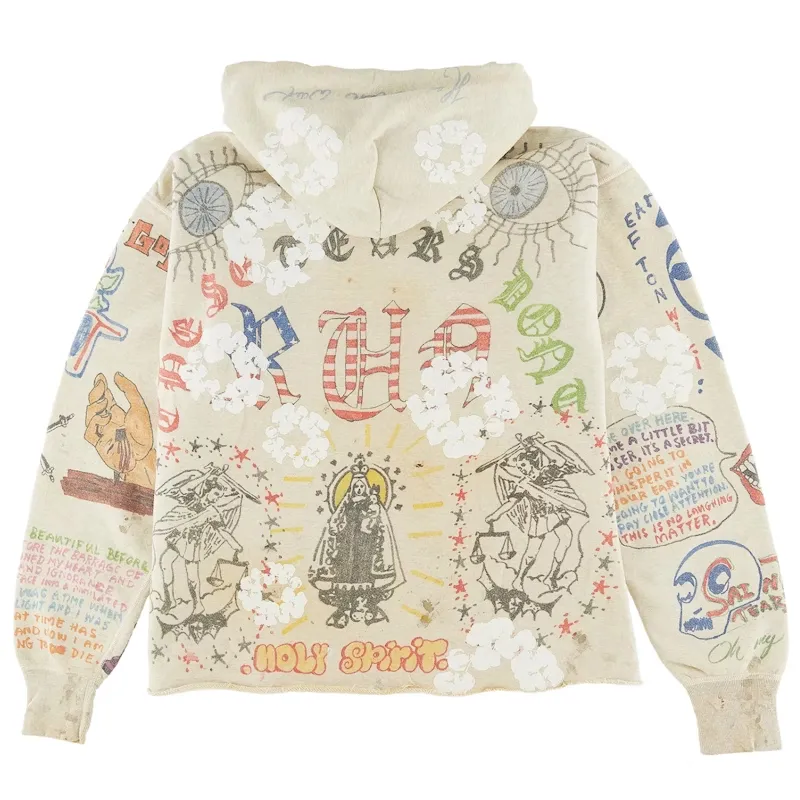 Grey Saint Mxxxxxx x Denim Tears Graffiti Hoodie