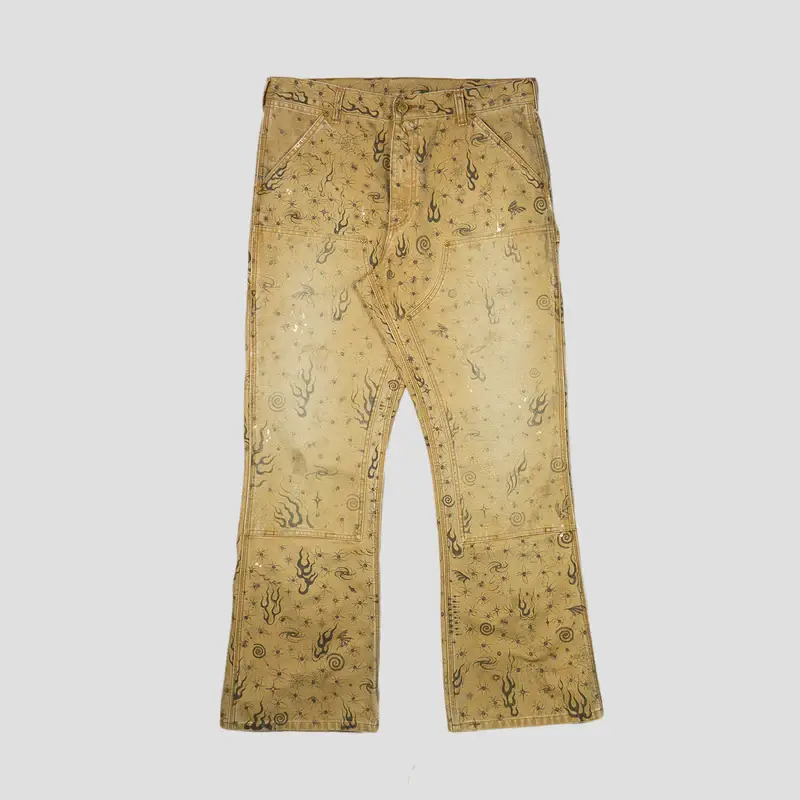 Beige Saint Mxxxxxx x Dr. Woo Double Knee Sweatpants