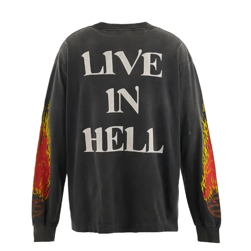 Black Saint Mxxxxxx Live In Hell Long Sleeve Tee