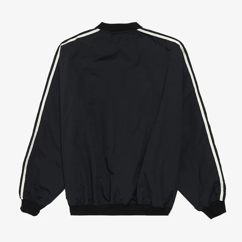 Black Saint Mxxxxxx Nylon Logo Embroidered Sweatshirt