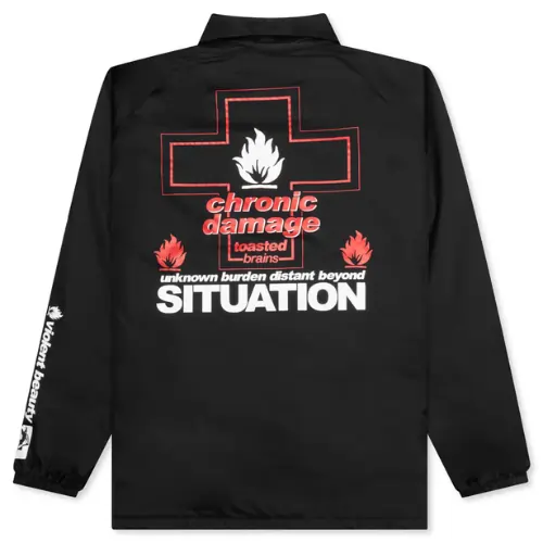 Black Saint Michael Unknown Coach Jacket