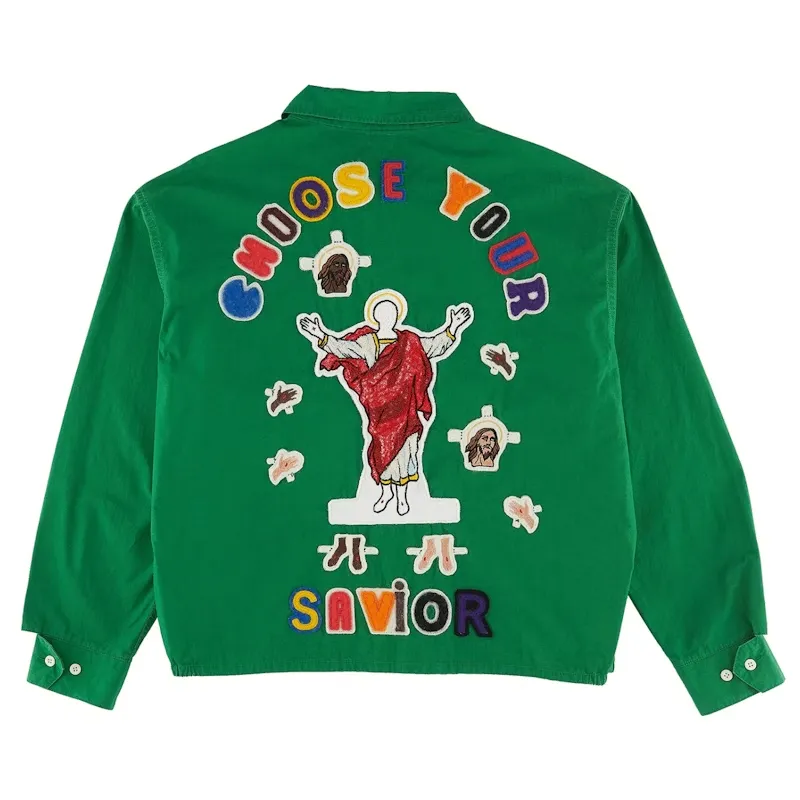 Green Saint Mxxxxxx x Denim Tears Swing Top Zip-Up Jacket