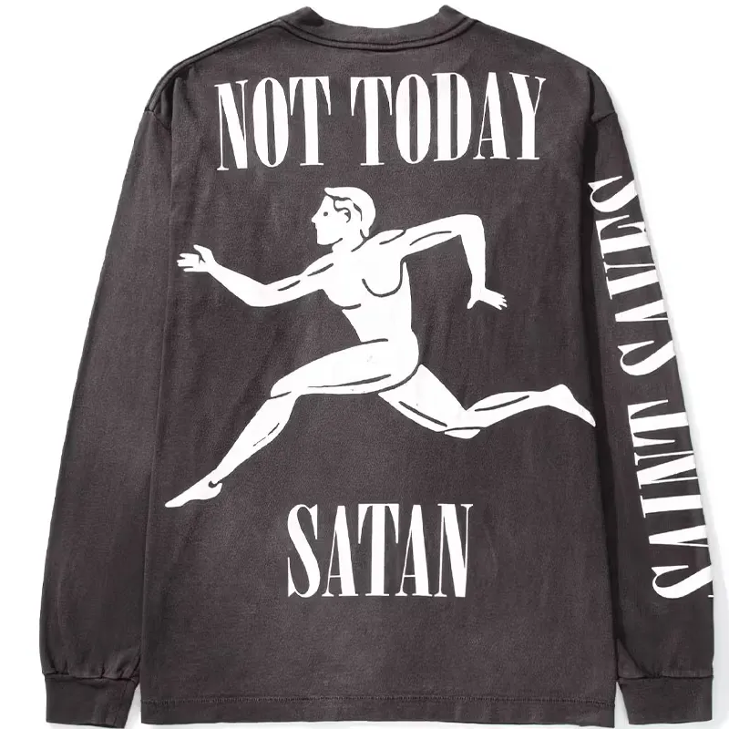 Black SAINT Mxxxxxx Running Long Sleeve Tee