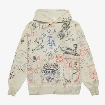 Beige Saint Michael x Emotionally Unavailable Hoodie